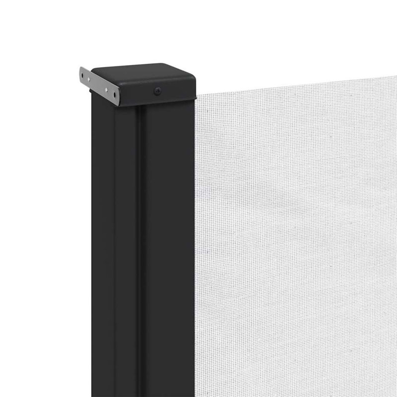 Vidaxl Retractable Side Awning, White, 78.7" x 196.9"