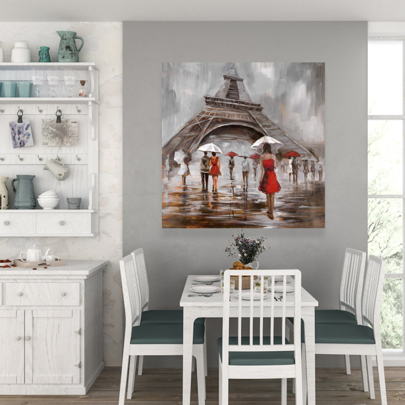 Proche de la Tour Eiffel - Toile rouge | Art élégant