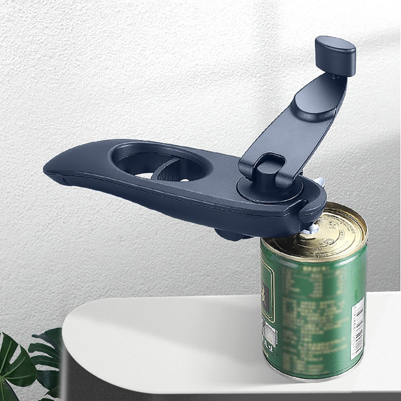 Décapsuleur de bouteille d'eau multifonctionnel Ouvre-canette pour bouteille de bière Ouvre-canette en acier inoxydable, Bleu