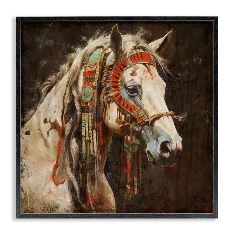 «Strong Traditional Traditional», estampe numérique encadrée par Marta Wiley, H 17 po x l 17 po, Giclée encadrée noir minuit