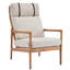 Fauteuil d'appoint Mid-Century moderne avec structure en bois massif, dossier haut, coussins rembourrés gris, design ergonomique pour le salon, la chambre à coucher, le coin lecture - salon élégant, confortable et polyvalent-663039624