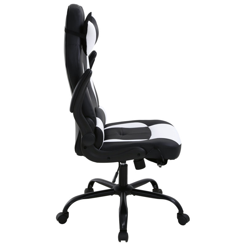 Fauteuil de jeu Alaire, Blanc/Noir