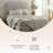 Whisper Organic Twin XL Fitted Sheet Only Deep Pocket - 100% Organic Cotton Sheets With Breathable 300 Thread Count Sateen Weave Gots & Fairtrade Certified - Soft Fitted Bed Sheets Only (Twin XL-Pewter)-117437465-117437470