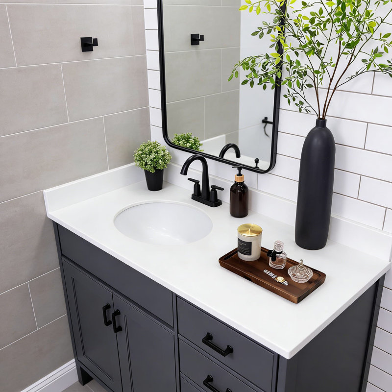 Acacia Wood Vanity Tray - Elegant Bathroom And Countertop Organizer For Cosmetics, Jewelry, Perfume, And Essentials