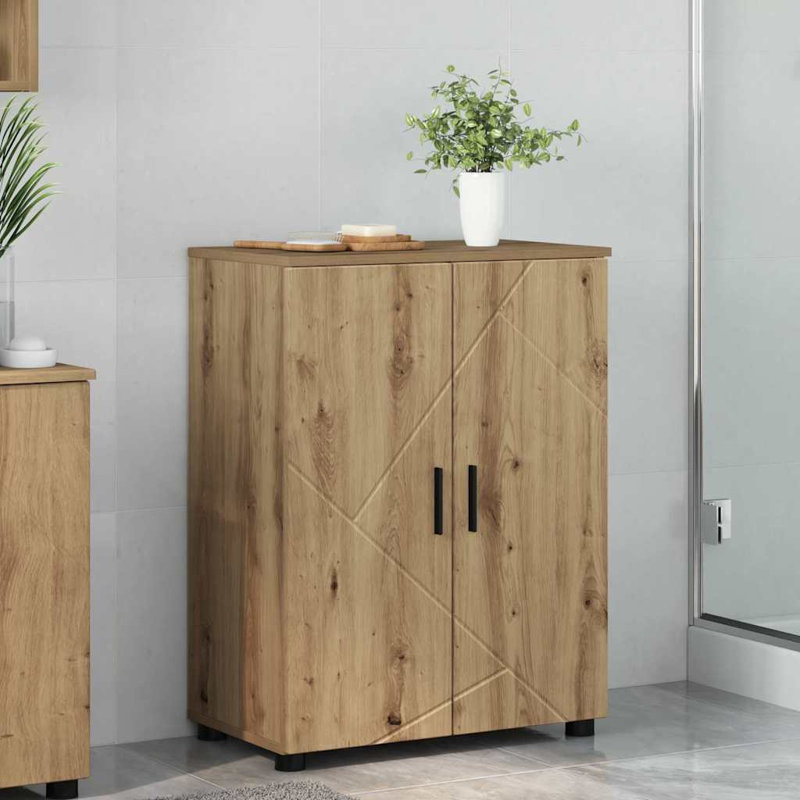60cm Bathroom Vanity Base Only, Artisan Oak
