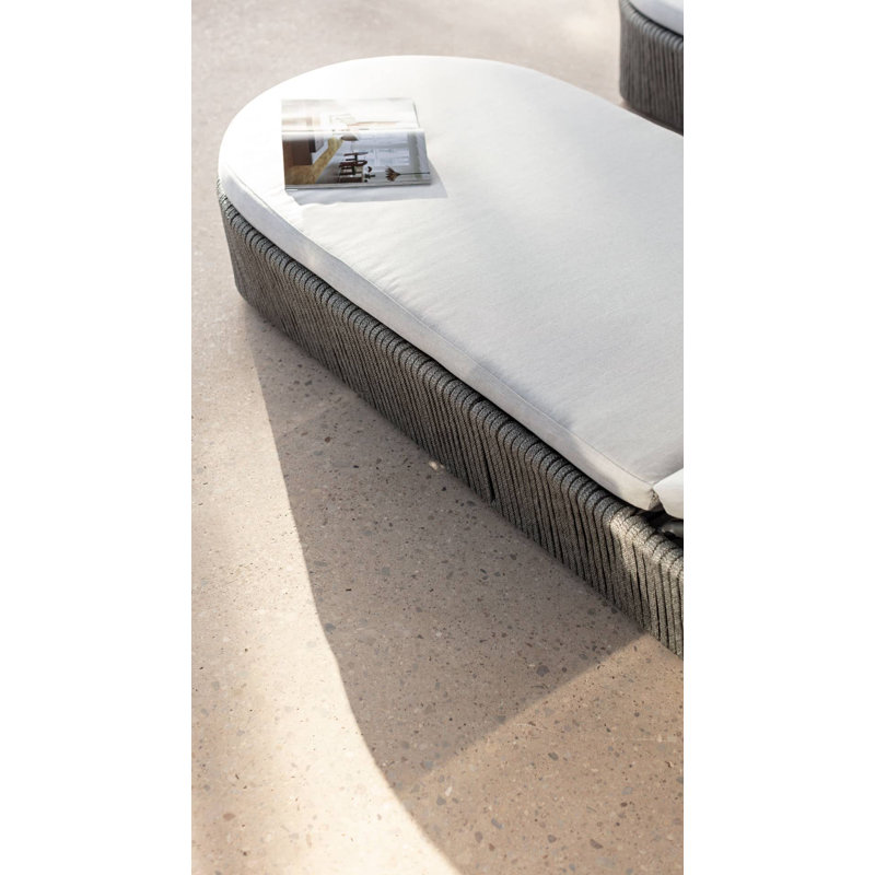 Boston Outdoor Chaise Lounge, Canvas Taupe Sunbrella® Canvas