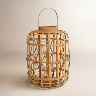 Latonia Wood Lantern Candle Holder