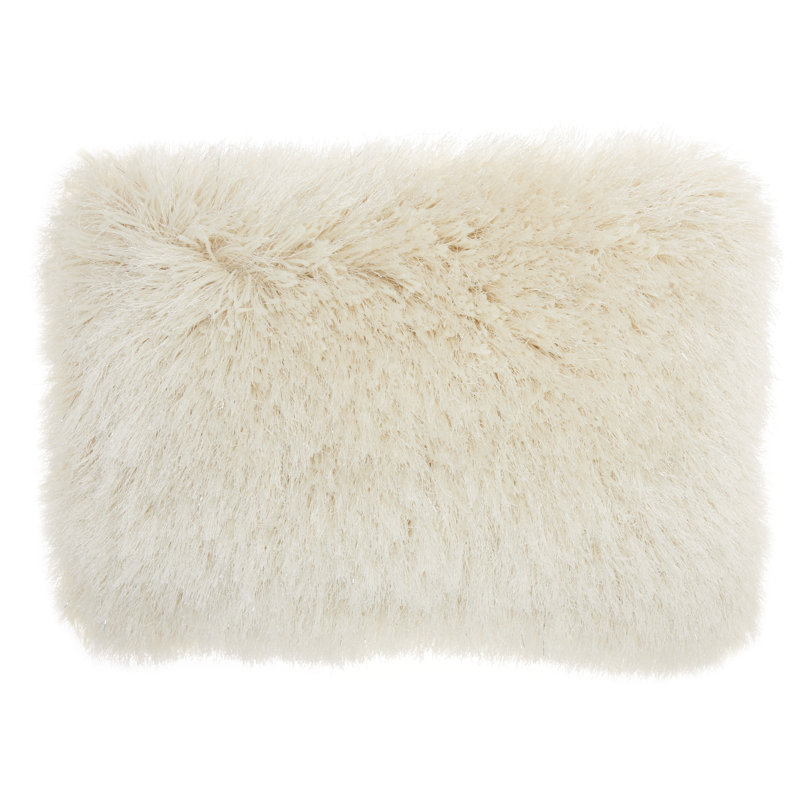 Housse de coussin carré et insert, Crème, 14 po x 20 po, Rectangulaire