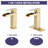 Waterfall Single Handle Bathroom Faucet In Brushed Gold. Deck-Mounted For Sinks. Stainless Steel. Pop Up Drain & Overflow. Accurate Water Flow Control. 1.2 Gpm. 9/16 In. Connection Size. 5.9 Spout-128724077