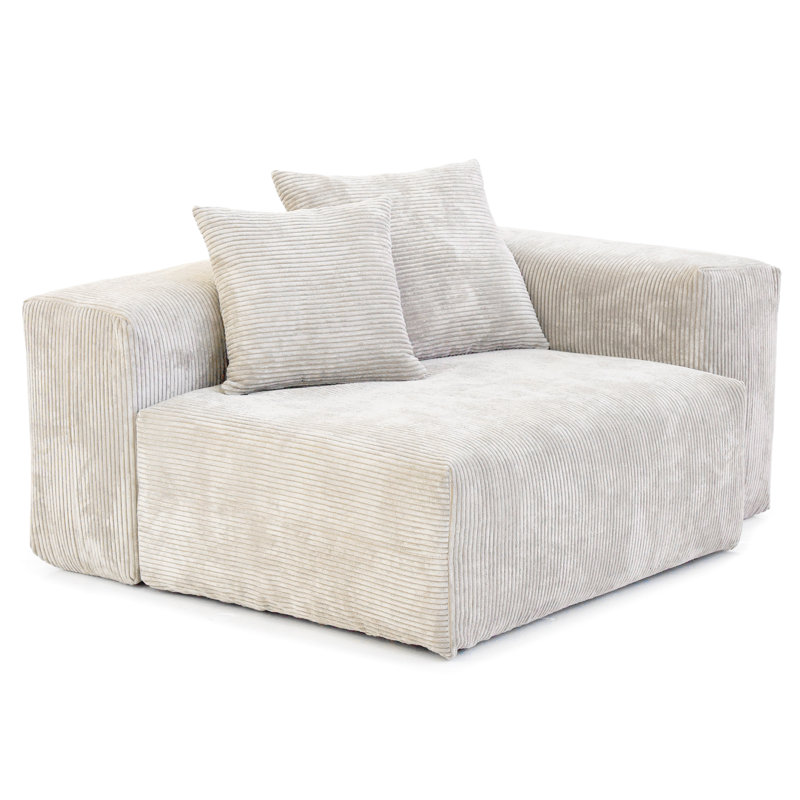 Fauteuil de chambre Nikodemos, Beige