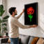 Neon Rose Modern - Print-1836404180-1836404181