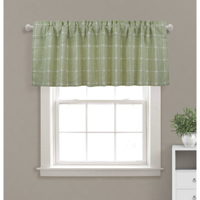 Antonisha Plaid Tailored Window Valance