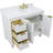 Schreck 43'' Single Bathroom Vanity with Engineered Stone Top with Mirror-1387926616