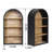 Stylish Arched Bookshelf with Robust MDF Construction, Ideal for Modern and Vintage Decor, Ensures Stability and Versatility.-129508850
