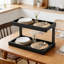 Étagère de rangement à 2 niveaux pour comptoir, étagère à épices polyvalente et rangement pour la cuisine, la salle de bain, le bureau et la station café-687899807