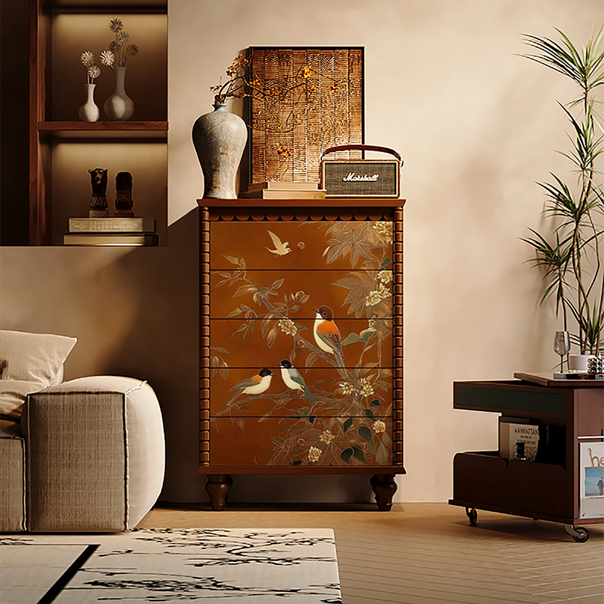 Living Roon Drawer HomeLuxea Aesthetics living room drawers storage cabinet | Wayfair