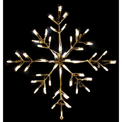 Classic Branch Snowflake LED Display - Warm White (30")
