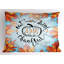 Ambesonne Saying Pillow Sham 2 Pack Eat Drink Be Thankful Dark Orange Sky Blue-100217892