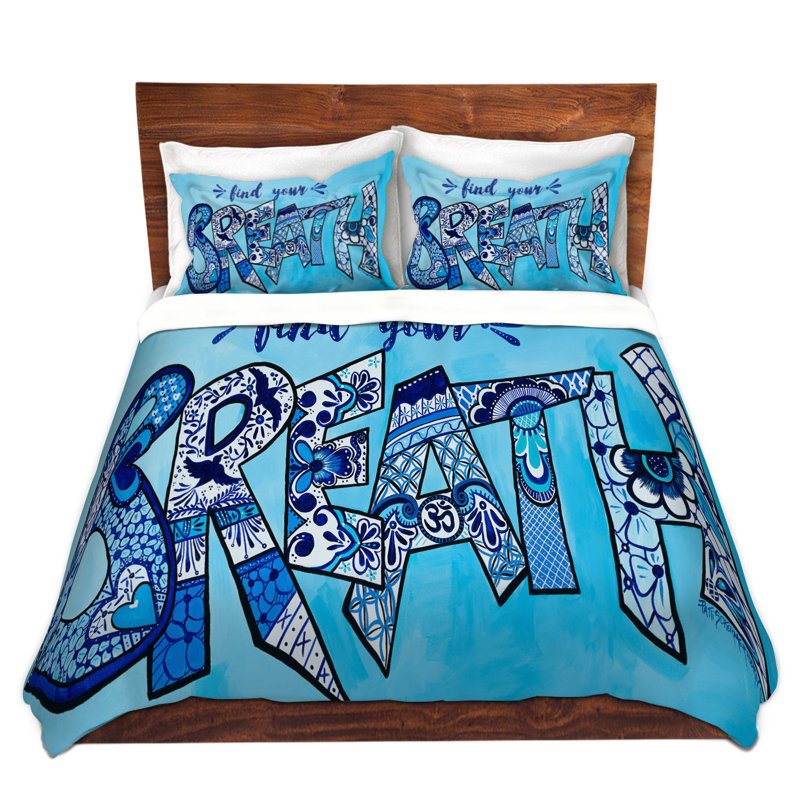 Ensemble de housse de couette en microfibre DiaNoche par Patti Schermerhorn - Breath