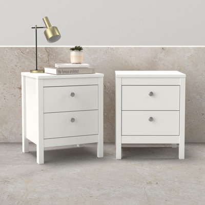 Madrid 2 Drawer 17.24'' W Nightstand - Set Of 2, White