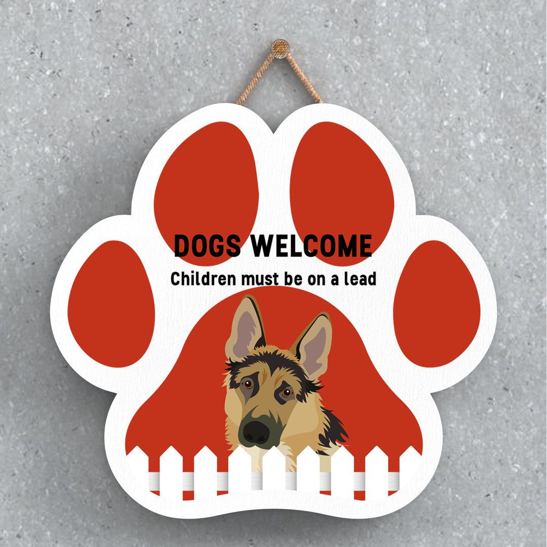 German Shepherd Dogs Welcome Wall Décor