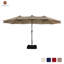 15 ft. W. x 9 ft. D. Rectangular Lighted Market Umbrella with Base and Cover-1476532770
