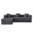 Modular Sectional Sofa with L-Shape Chaise and Boneless Deep Seat Design