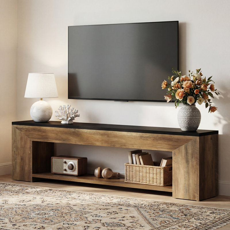 70.87" Extra-Long Wooden TV Stand For Tvs Up To 80 Inch