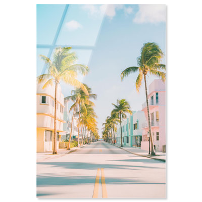Impression sur toile Palm Tree Parkway par Notoriart, prête à être accrochée