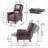  Faux Leather Pushback Club Recliner Compact Single Warm Red Upholstered Chair for Living Room Bedroom