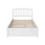Lit plateforme en bois massif avec pied de lit et gigogne Florio-140254013-140254014