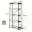 Fir Wood 4-Shelf Accent Bookcase