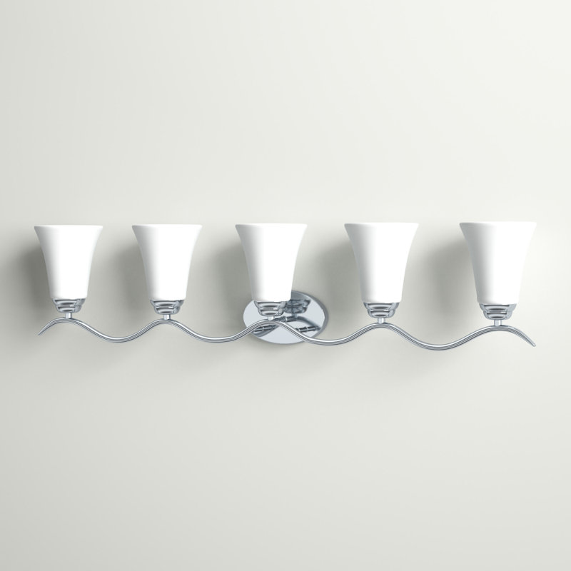 Lavalley 5 - Light Dimmable Vanity Light, Polished Chrome