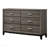 Grey Oak 6-Drawer Dresser