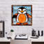  Art graphique sur toile, "Penguin" par Rich Monet, 18 po x 18 po