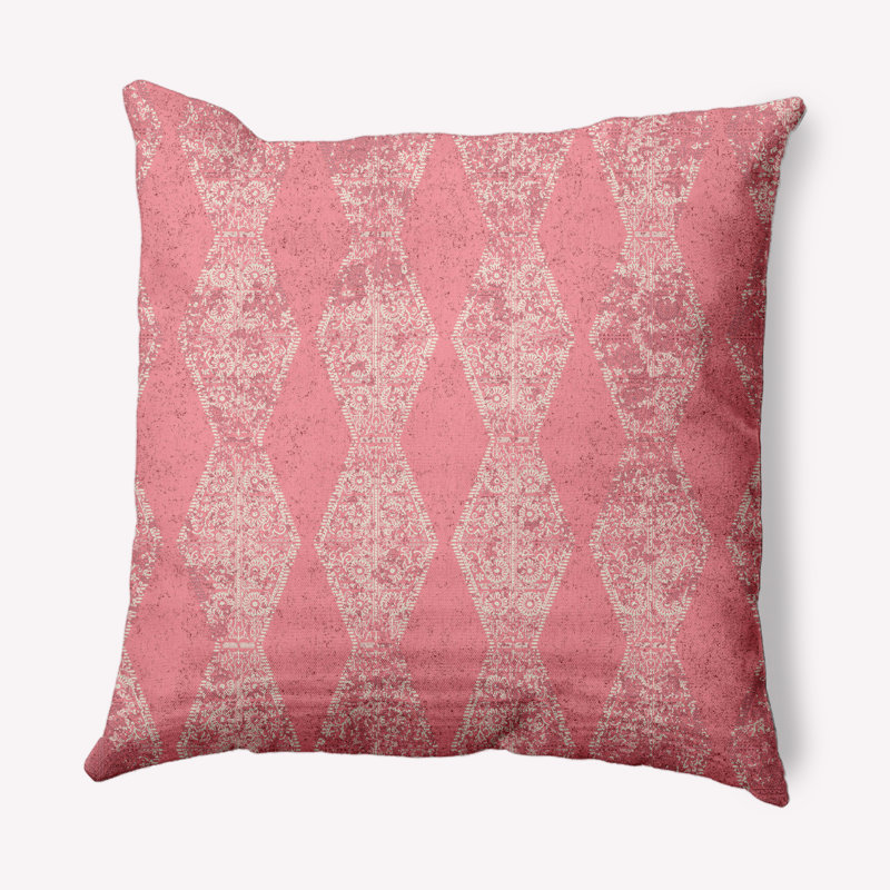 Housse de coussin d'extérieur carré Pyramid, 18 po x 18 po, Rose