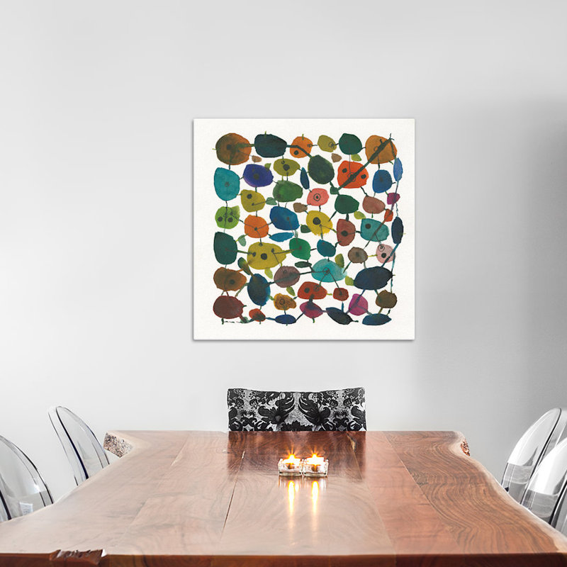« mid century iv », impression sur toile tendue, H 26 po x l 26 po x P 1,5 po, Toile tendue
