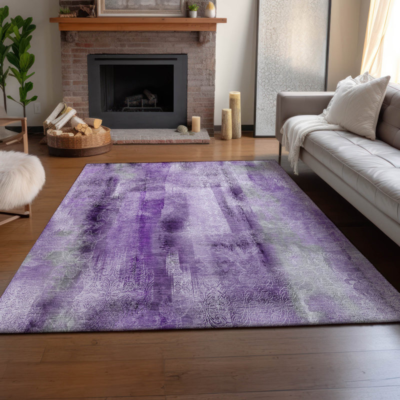 Cerrito Area Rug with Non-Slip Backing, Rectangle 8' x 10'