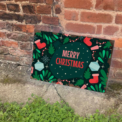 Merry Christmas Bauble 1 Piece Wall Art