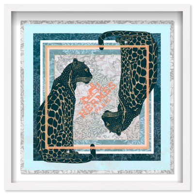 Dual Paris Cheetah Framed Graphic Art
