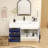 Jessica 41.5 " W Free Standing Wall Mounted Single Double Single Vanity Bathroom Vanity With Acrylic Top-1216261010