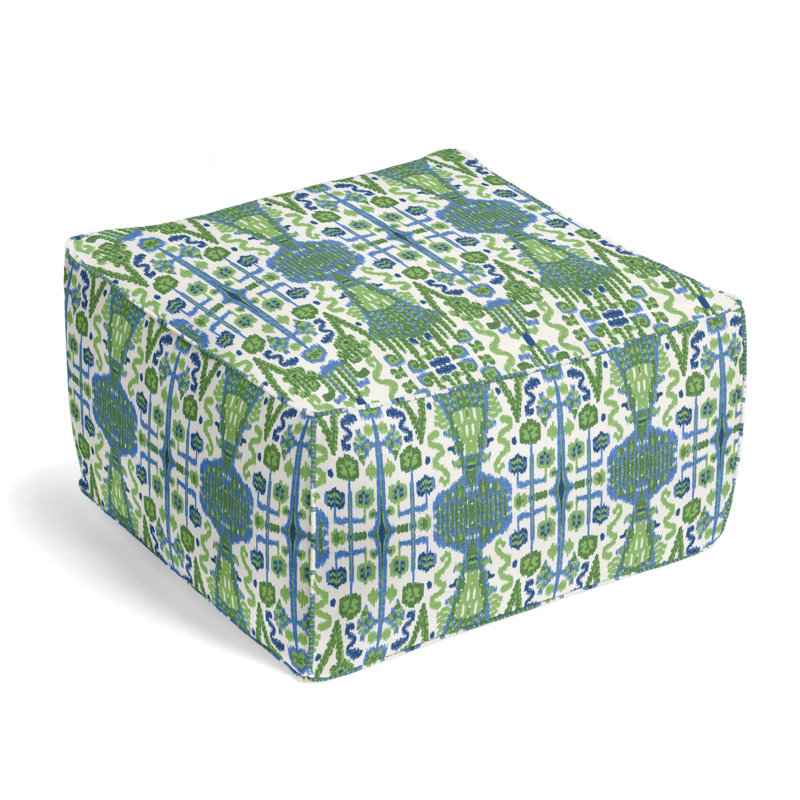 Upholstered Pouf, Kelly 100% Cotton