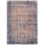 Tapis bleu foncé en laine noué à la main de conception unique de style années 2000 7 pi 7 po x 11 pi Olari