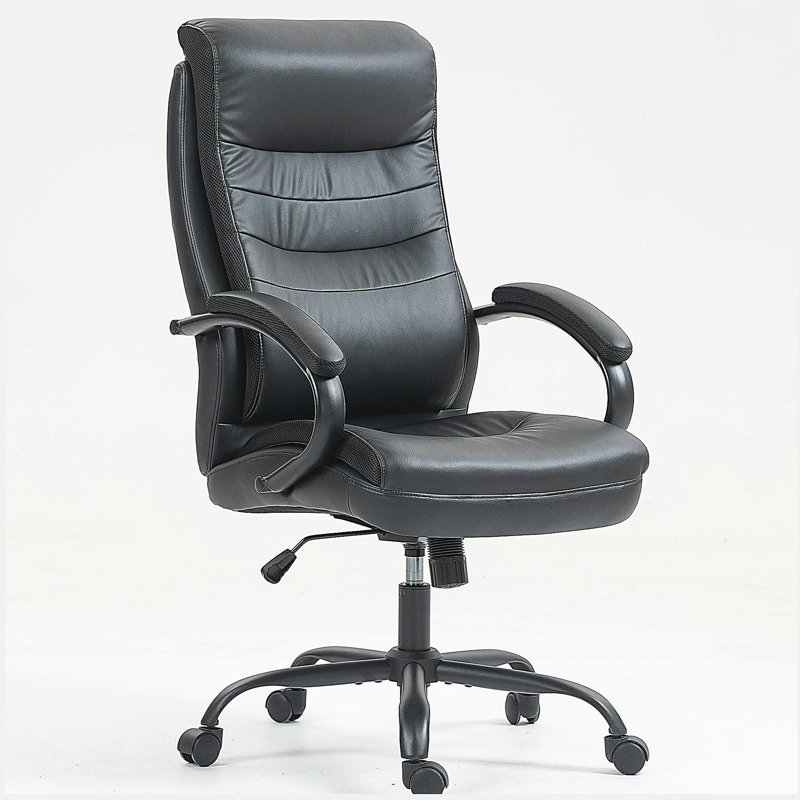 Chaise de bureau en polyuréthane à haut dossier