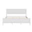 King Size Mid-Century Wood Platform Bed with Headboard and Wood Slat Support | No Box Spring Needed, Seadrift-308326522-308326520