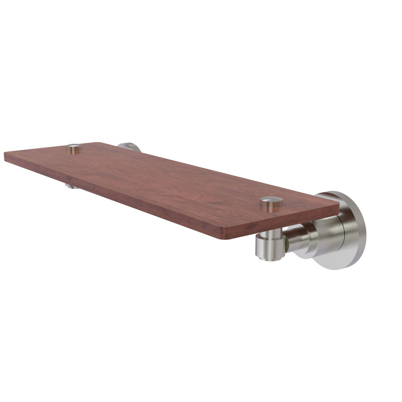 Arviso Accent Shelf, Satin Nickel, 2.5" H x 16" W x 5" D