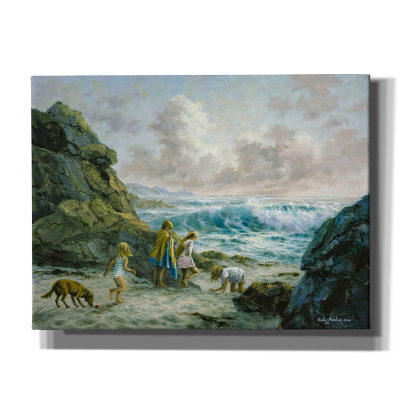 Art mural en toile épique Graffiti, "Il était une fois" par Nicky Boehme, 16 po x 12 po, H 12 po x l 16 po