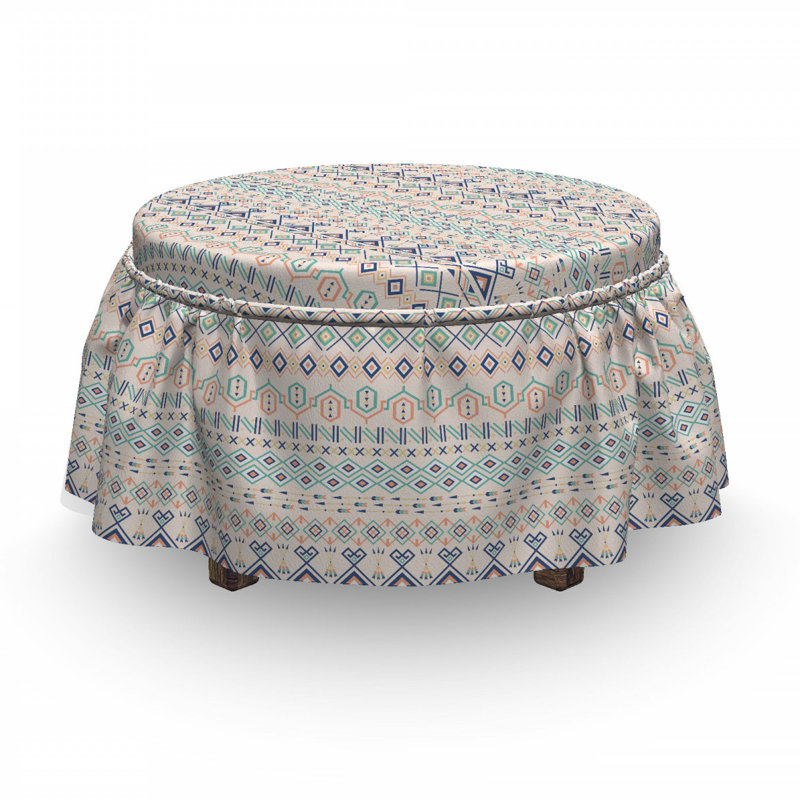 Ensemble de housse pour aztec à coussins carrés 2 pièces geometry motifs