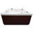 Home And Garden Spas 220 Volt 6 Person 71 - Jet Acrylic Square Standard (Hardwired) Hot Tub with Ozonator and Built-In Speaker