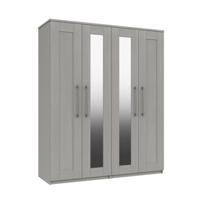 Alishma 4 Door Manufactured Wood Wardrobe